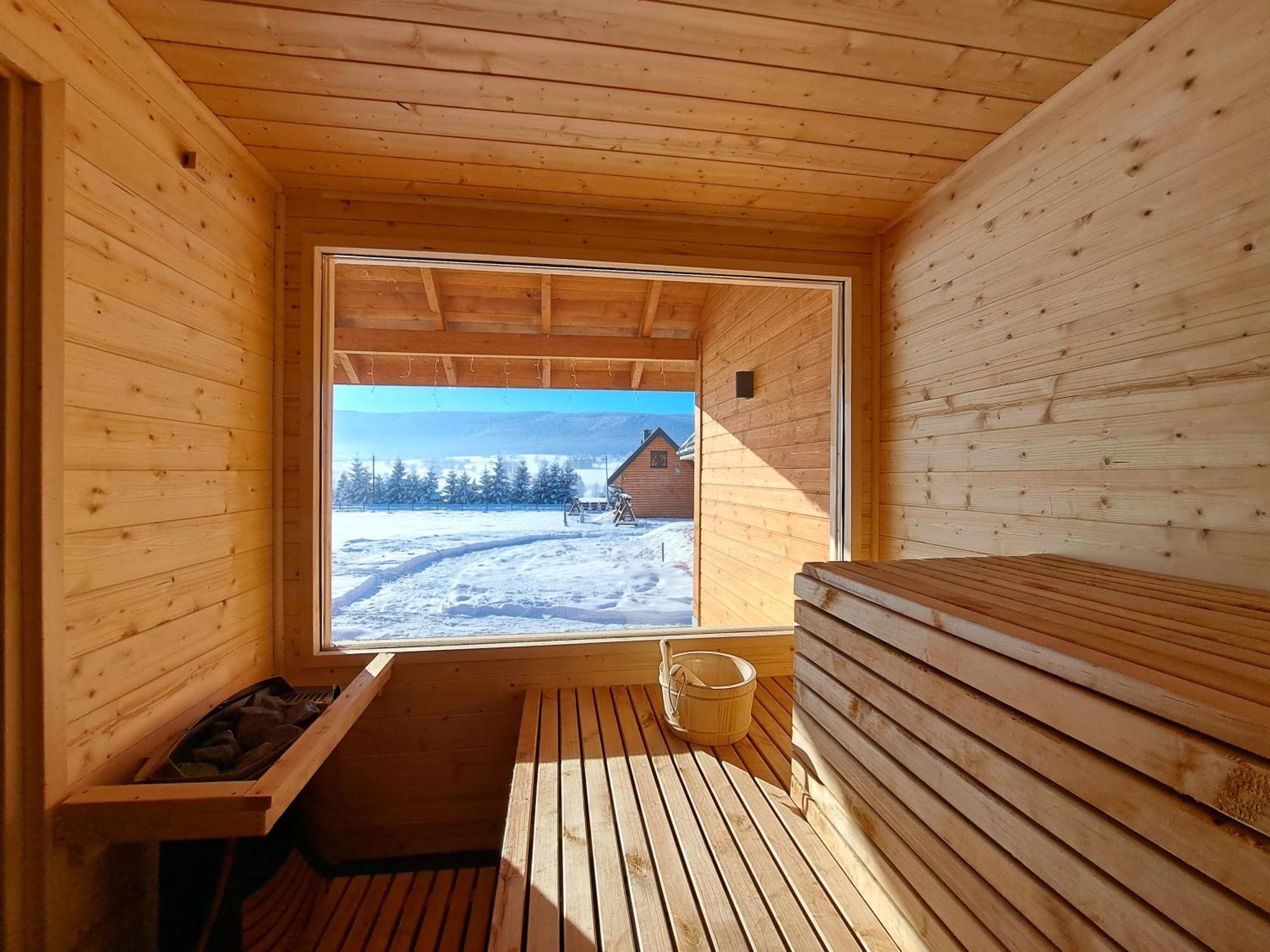 Osada Orlica Klimatyczne Domki Z Widokiem Na Gory I Termalnym Spa Sauna Jacuzzi 4 Km Od Zieleniec Ski Arena Lasowka Екстериор снимка
